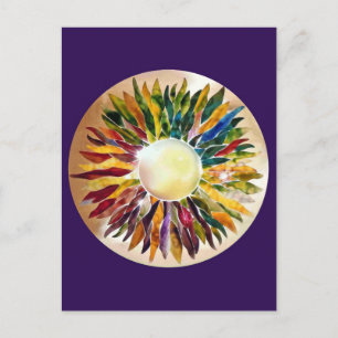 Pearl Blätter Anniversary Artist Postcard Postkarte