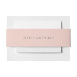 Pearl Blush Wedding Einladungsbanderole