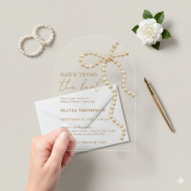 Pearl Bow Arch She's Tying the Knot Bridal Shower 