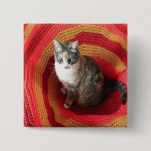 Pearl Cat über Afghanistan Button