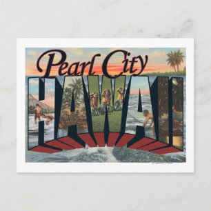Pearl City, Hawaii - Große Briefszenen Postkarte