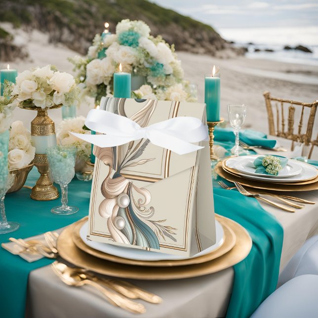 Pearl Coast Elegance Minimalistisch Gefallen Box Geschenkschachtel (Von Creator hochgeladen)