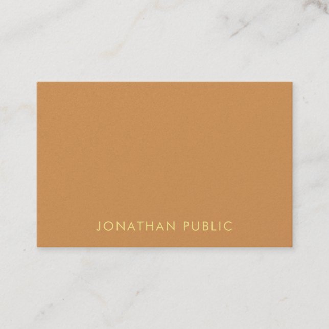 Pearl Finish Moderne Elegante Farben Einfache Prem Visitenkarte (Vorderseite)