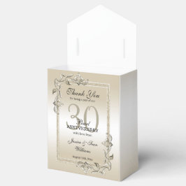 Pearl Gem & Glitzer 30. Hochzeitstag Geschenkschachtel