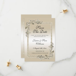 Pearl Gem & Glitzer 30. Hochzeitstag Save The Date