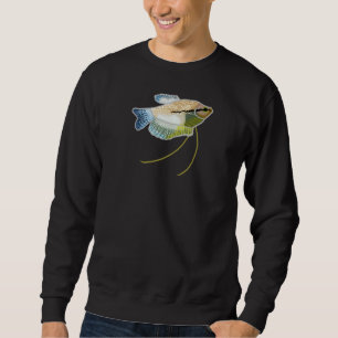 Pearl Gourami Aquarium Design for Fishkeeping Fans Sweatshirt