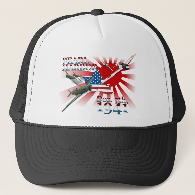 Pearl Habor 7. Dezember 1941 Truckerkappe (Vorderseite)