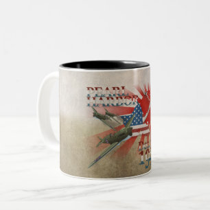 Pearl Habor 7. Dezember 1941 Zwei-Tone-Kaffee-Tass Zweifarbige Tasse