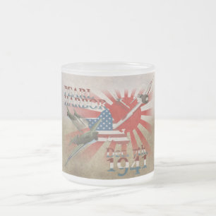 Pearl Harbor 7. Dezember 1941 Mattglas Kaffee Mattglastasse