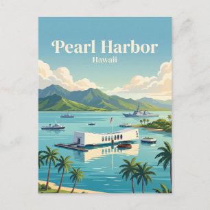 Pearl Harbor Hawaii Postkarte