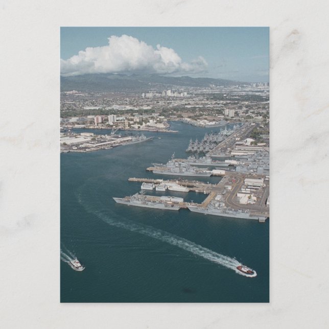 Pearl Harbor Hawaii Postkarte (Vorderseite)
