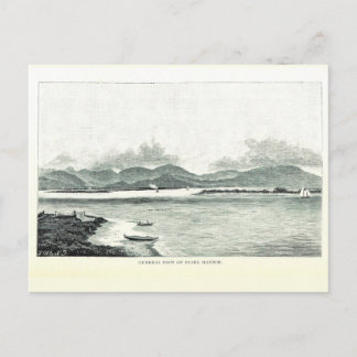 Pearl Harbor, Oahu, Hawaii 1890 Postkarte