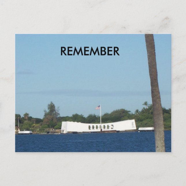 Pearl Harbor Postkarte (Vorderseite)