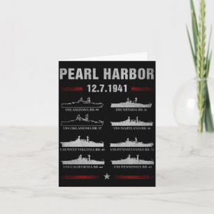 Pearl-Harbor-Schlachtschiff-Gedenktag 7. Dezember Karte