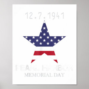 Pearl Harbour-Gedenktag Vintag Poster