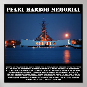 Pearl Harbour Gedenkveranstaltung Poster