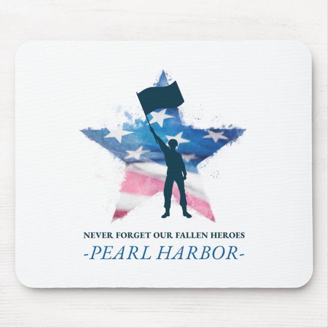 Pearl Harbour Vergiss nie unsere gefallenen Helden Mousepad (Vorne)