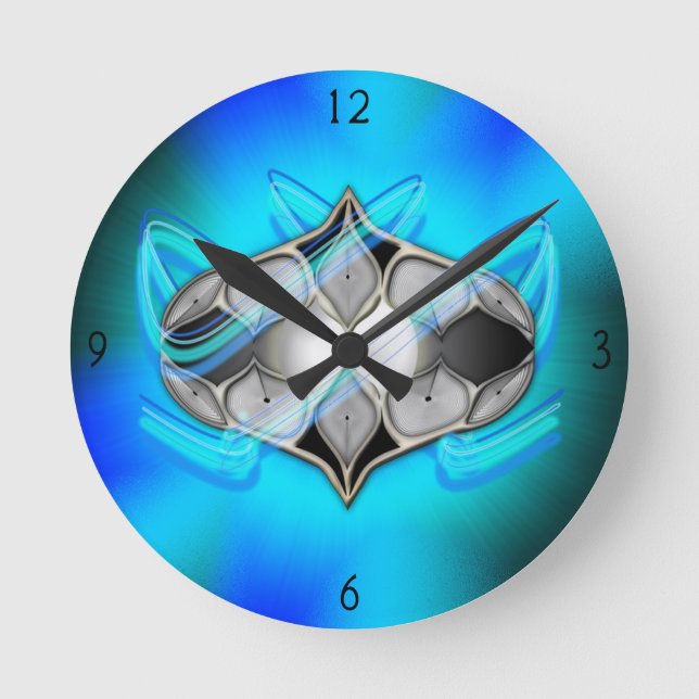 Pearl In Round Clock Runde Wanduhr (Vorderseite)