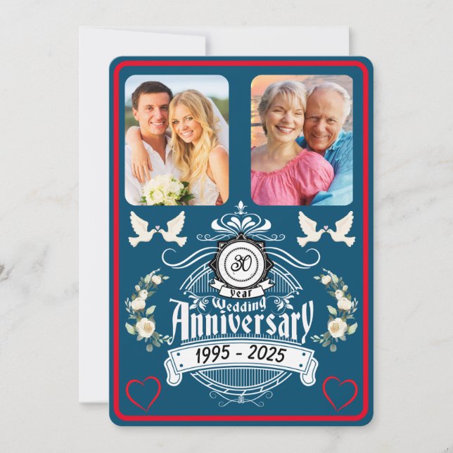 Pearl Jubilee 2 Foto 30 Jahre Einladung (Vorderseite)