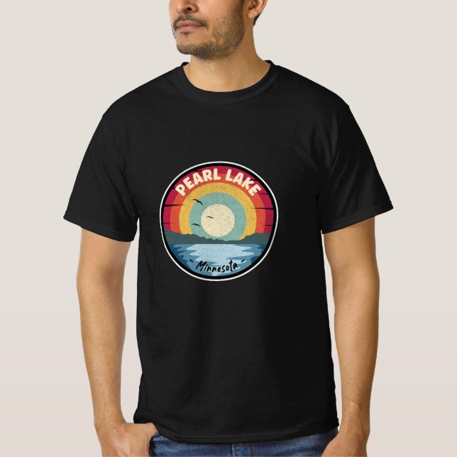 Pearl Lake Minnesota Colorful Scene T-Shirt (Vorderseite)