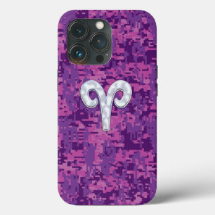 Pearl Like Aries Zodiac Sign auf Camouflage Case-Mate iPhone Hülle