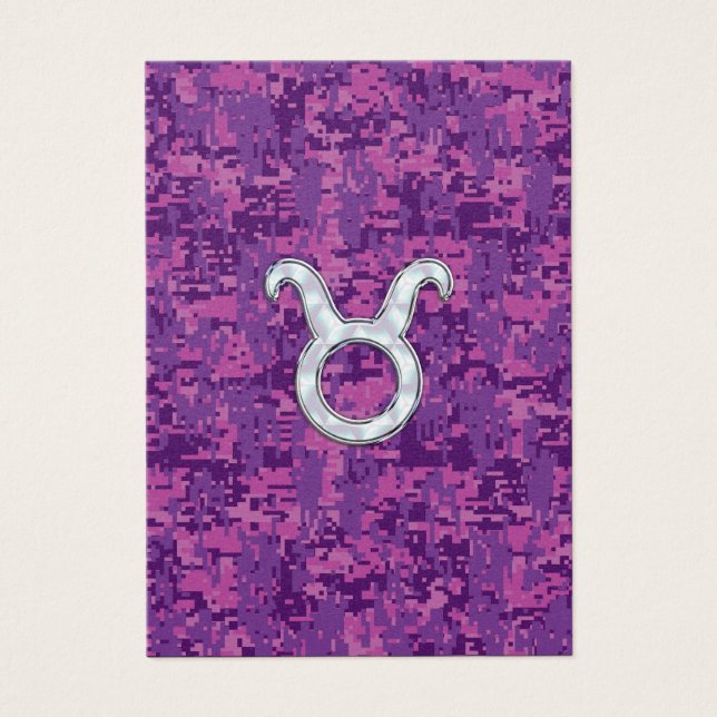 Pearl Like Taurus Zodiac Sign auf Pink Digital Cam (Vorderseite)