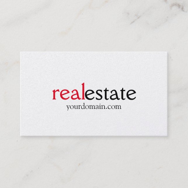 Pearl Modern Real Anwesen Agent Business Card Visitenkarte (Vorderseite)