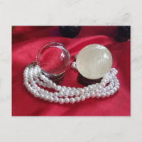 Pearl Necklace und Kristall Balls Original Foto