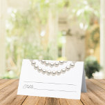 Pearl Necklaces Wedding Platzkarte<br><div class="desc">Genießen Sie Ihren Hochzeitsempfang mit der eleganten Platzkarte Pearl Necklace Wedding,  die Ihren Tag mit einer Touch von Eleganz und Eleganz bereichert. Diese wunderschön gestalteten Platzkarten zeichnen sich durch ein zartes Perlenhalskettendesign aus,  das sie zu einem perfekten Begleiter für jede Hochzeit macht.</div>