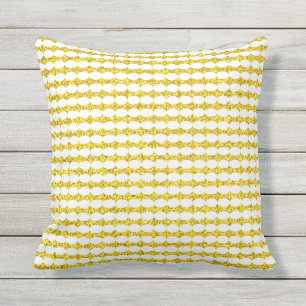  Pearl Patterns Weißer Goldener Glitzer Geschenk Kissen