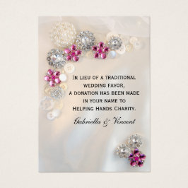 Pearl Pink Diamond Tasten Hochzeitsfrust Wohltätig