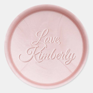 Pearl Pink Wax Siegel Sticker