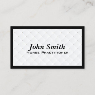 Pearl Quilt Nurse Practitioner Business Card Visitenkarte