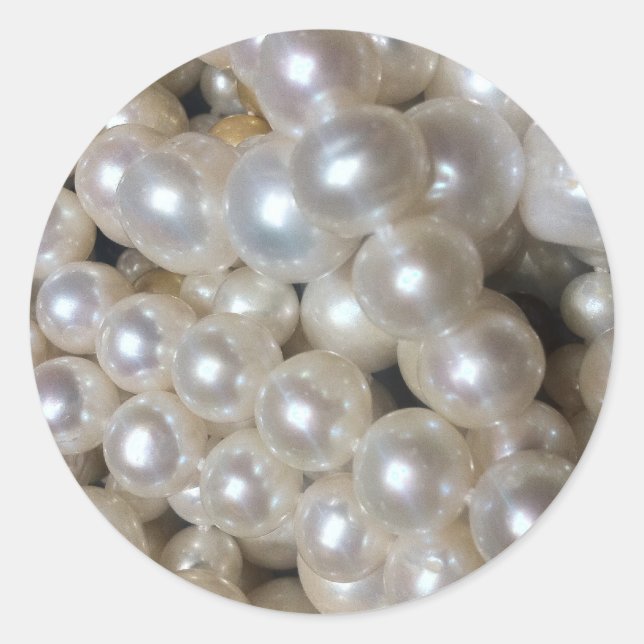 Pearl Runder Aufkleber (Vorderseite)