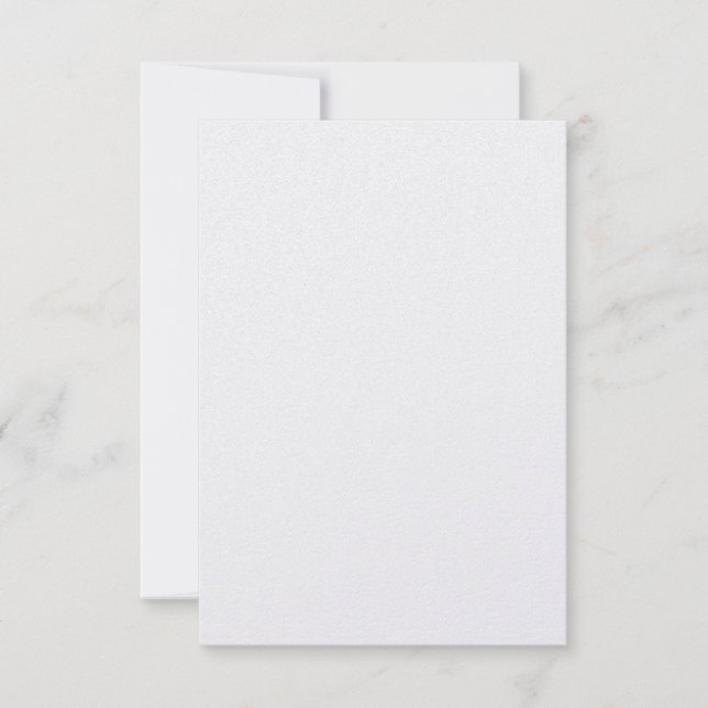 Pearl Shimmer Paper Flat Wedding Danke Karte (Vorderseite)