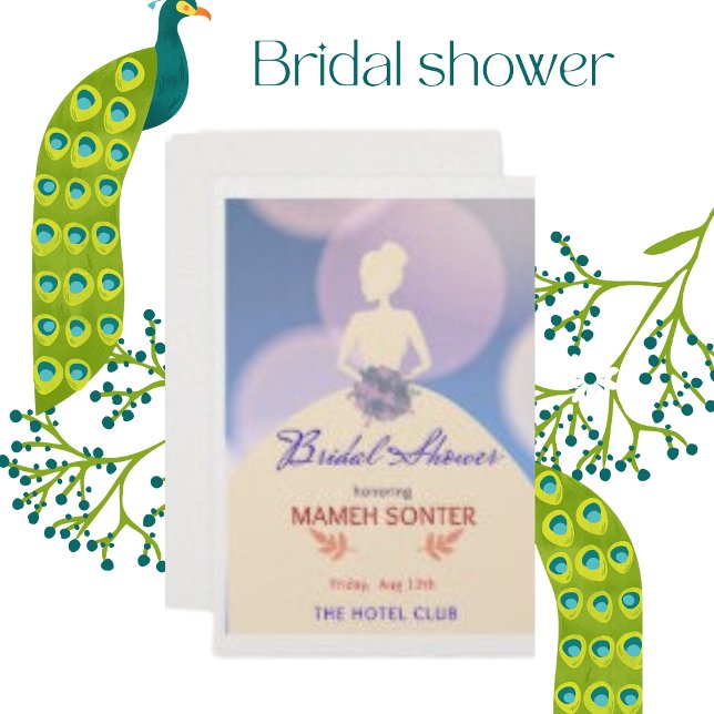 Pearl Shimmer Paper Pink Brautparty Card Einladung (Von Creator hochgeladen)