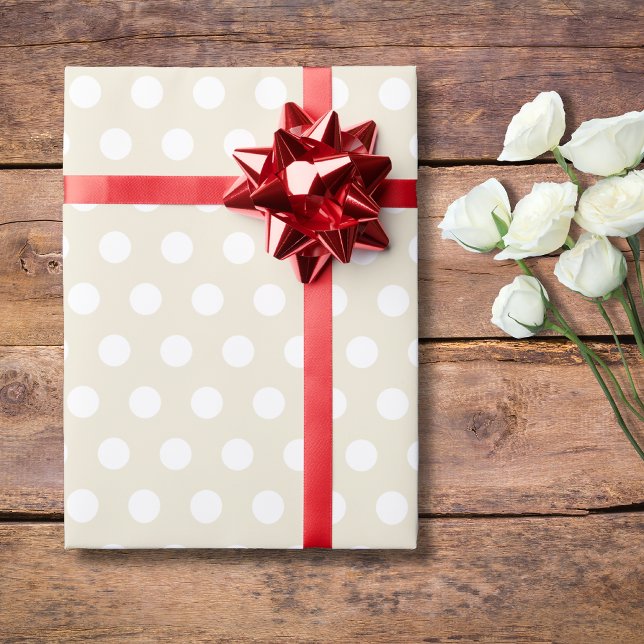 Pearl Small Polka Dots Geschenkpapier (Von Creator hochgeladen)