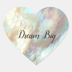 Pearl Snake Herz-Aufkleber