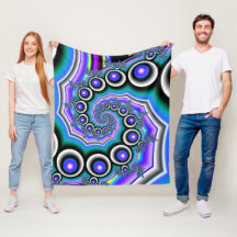 Pearl Spiral Fleece Blanket