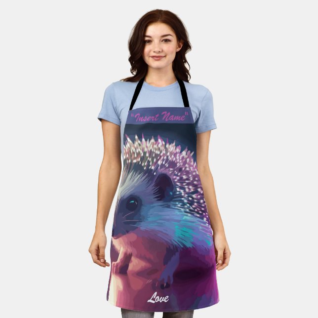 Pearl the Igel Schürze (Getragen)