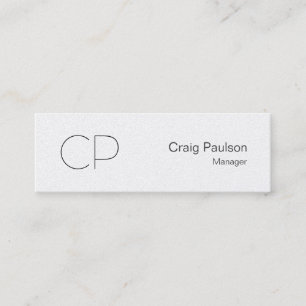 Pearl Trendy Slim Monogram Business Card Mini Visitenkarte