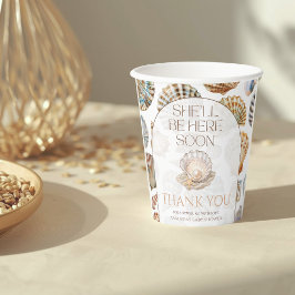 Pearl Under The Sea You Soon Girl Baby Shower Pappbecher