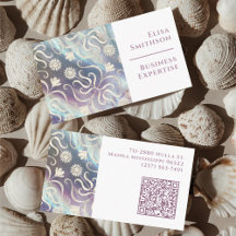 Pearl White Floral Damask Elegantes Lila Muster