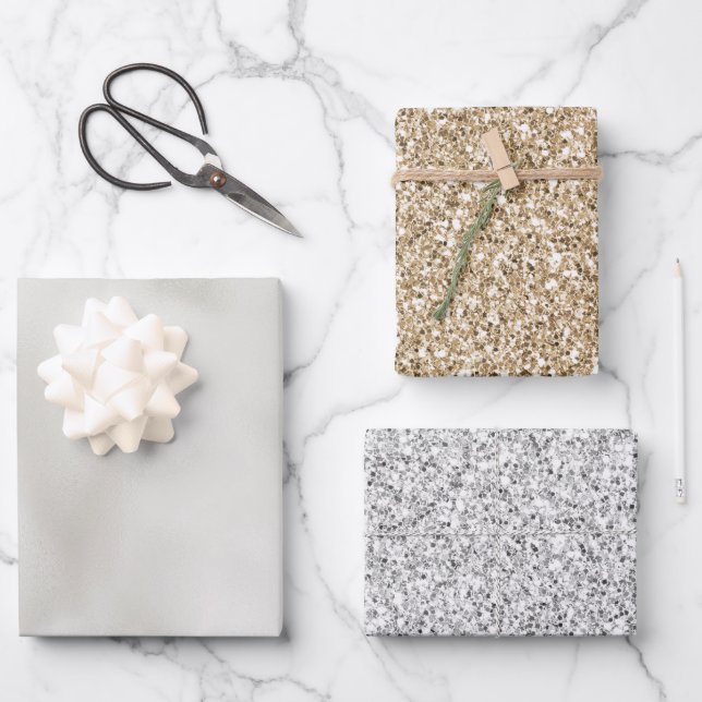 Pearl White Luxe    Geschenkpapier Set (Vorderseite)