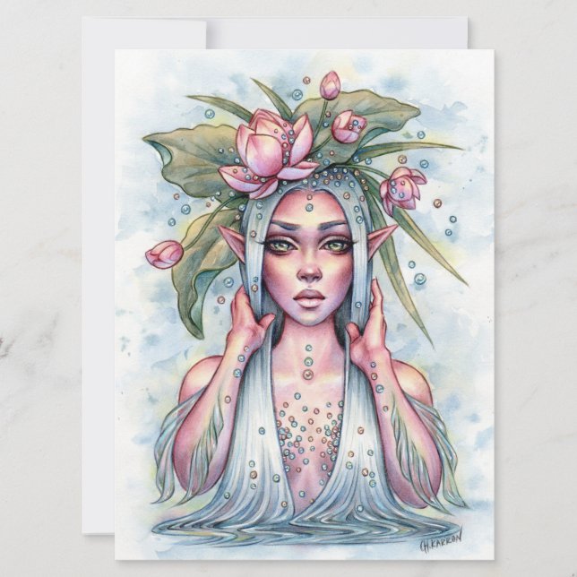 Pearla Fantasy Nymph Mermaid Art Card (Vorderseite)