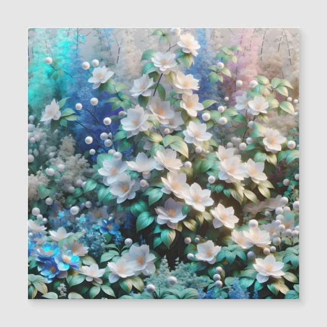 Pearlescent Flora Magnetkarte (Vorderseite)