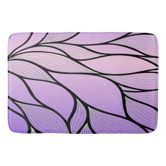 Pearlescent Lila Creative Verlass Pattern Badematte (Vorderseite)