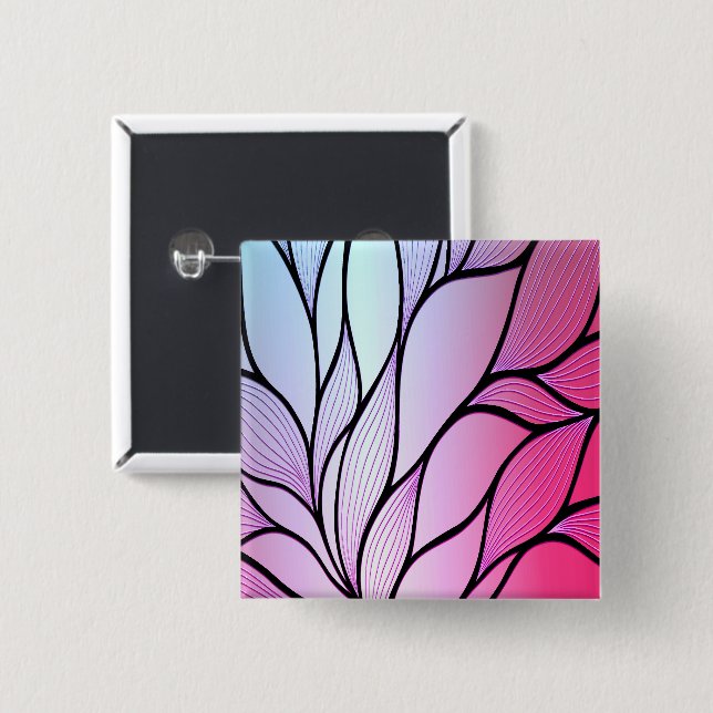 Pearlescent Lila Creative Verlass Pattern Button (Vorne & Hinten)