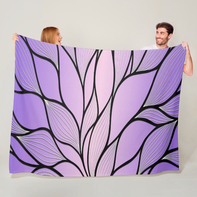 Pearlescent Lila Creative Verlass Pattern Fleecedecke (Beispiel)