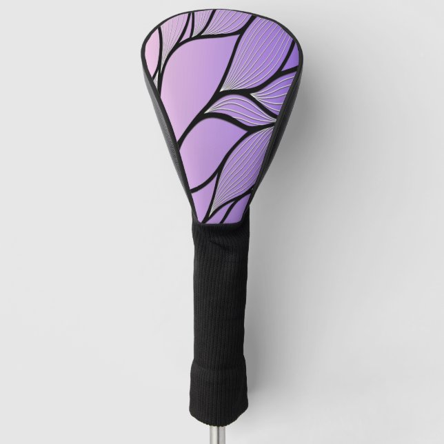 Pearlescent Lila Creative Verlass Pattern Golf Headcover (Vorderseite)